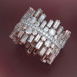 Stunning and Substantial AAA CZ Diamond Cocktail Ring With Incredible Sparkle
